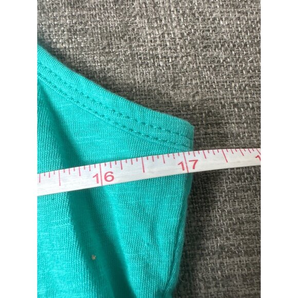 Bit & Bridle Womens  Sleeveless Fringe Tank Top Western Design Teal Green Size L - Picture 5 of 8